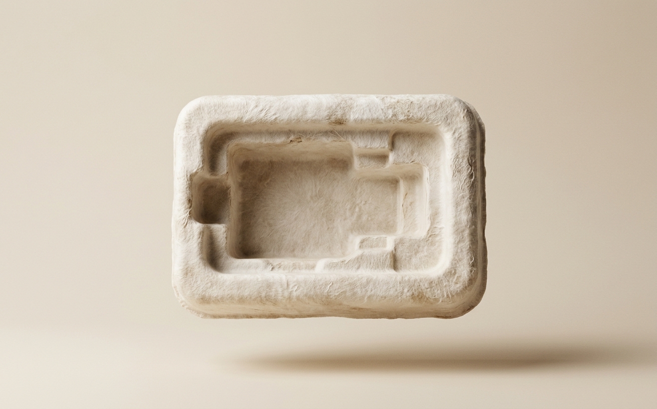 Mycelium packaging block